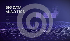 Big Data. Business inteligence technology background. Binary code algorithms deep learning virtual reality analysis