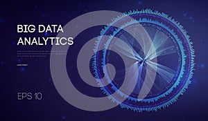 Big Data. Business inteligence technology background. Binary code algorithms deep learning virtual reality analysis