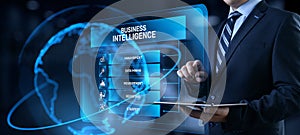 Business intelligence BI concept analytics intelligence Big data analyze