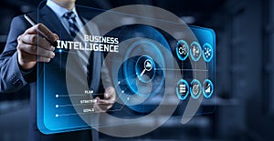 Business intelligence BI concept analytics intelligence Big data analyze