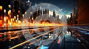 Business intelligence and data analysis concept