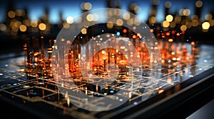 Business intelligence and data analysis concept