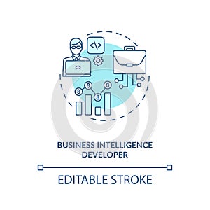 Business Intelligence Developer concept icon