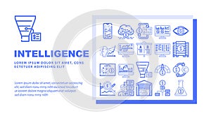 Business Intelligence Technology Landing Header Vector