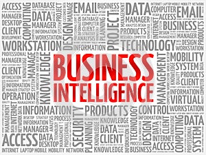 Business intelligence word cloud