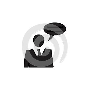 business interview icon. Detailed icon of head hunting and employee icon. Premium quality graphic design. One of the collection ic