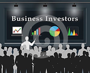 Business Investors Means Stocks Investor 3d Illustration