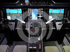 BUSINESS JET COCKPIT