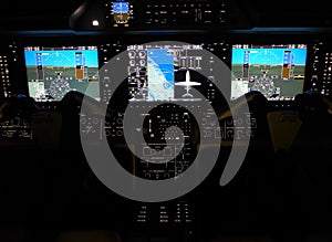 BUSINESS JET COCKPIT