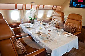 Business Jet Interior