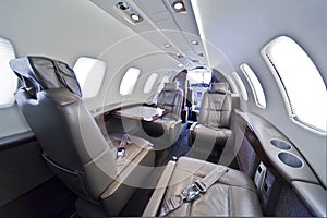 Business jet interior