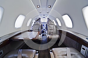 Business jet interior