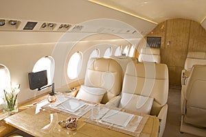 Business jet interior