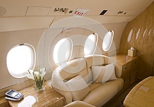 Business jet interior