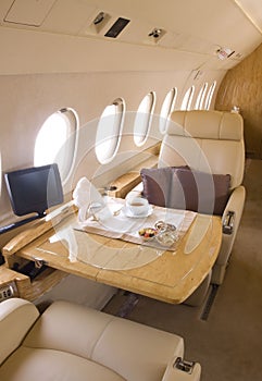 Business jet interior