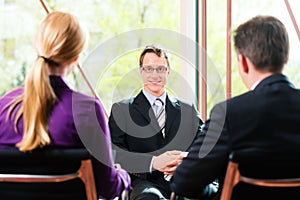 Business - Job Interview with HR and applicant