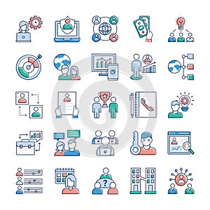Business And Jobs Icons Set