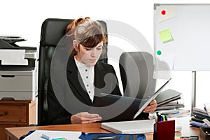 Business lady at a desk