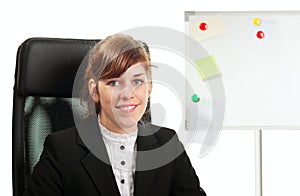 Business lady in an office