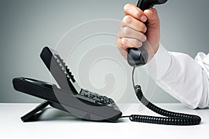 Business landline telephone photo