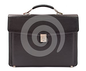 Business leather briefcase