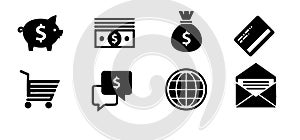 Business icons, management and human resources set1. vector eps 10. More icons in my portfolio. photo