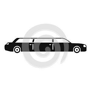 Business limousine icon, simple style