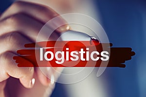 Business logistics concept photo