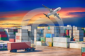 Business Logistics concept, Logistics and transportation