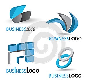 Business logo set