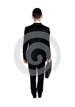 Business man back view