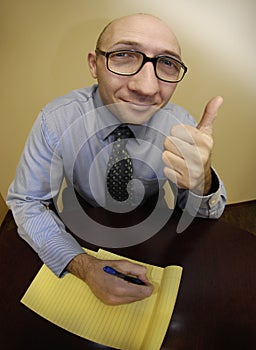 Business Man Big Head