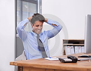 Business man, burnout and anger at work with paralegal in office, stress about job and overworked. Anxiety, mental