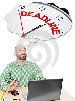 Business man deadline