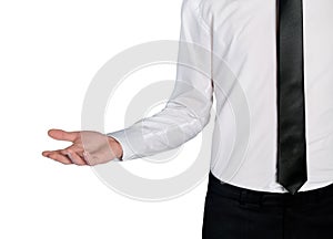 Business man empty hand