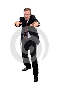 Business man gesturing photo