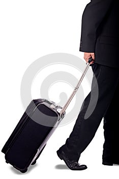 Business man with luggage