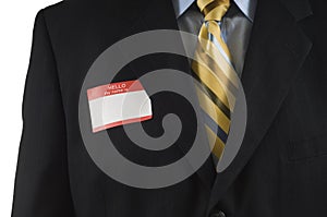 Business man with Name Tag