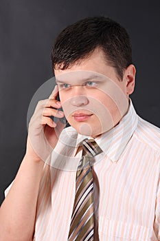 Business man on the phone