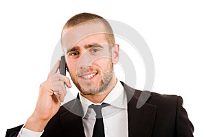 Business man on the phone