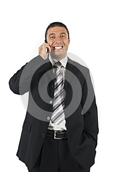 Business man on the phone