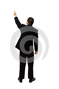 Business Man Pointing Something