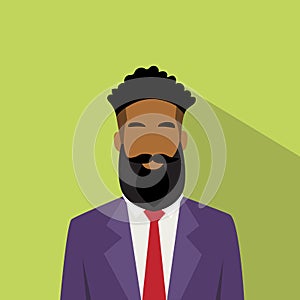 Business Man Profile Icon African American Ethnic Male Avatar