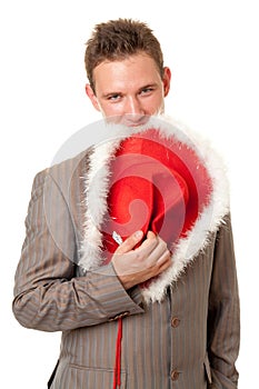 Business man with red hat