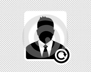 Business Man, Refresh User Icon, Avatar Icon - Vector Illustration Isolated On Transparent Background