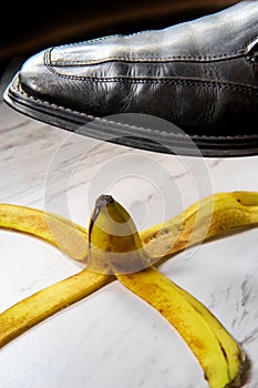 Banana Peel Slipping Shoe
