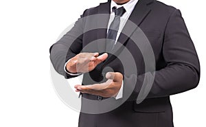 Business Man In A Suit Clapping Hands