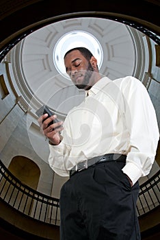 Business Man Texting