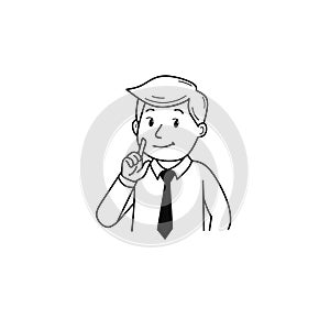 Business Man Thinking