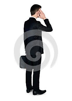 Business man thinking solution